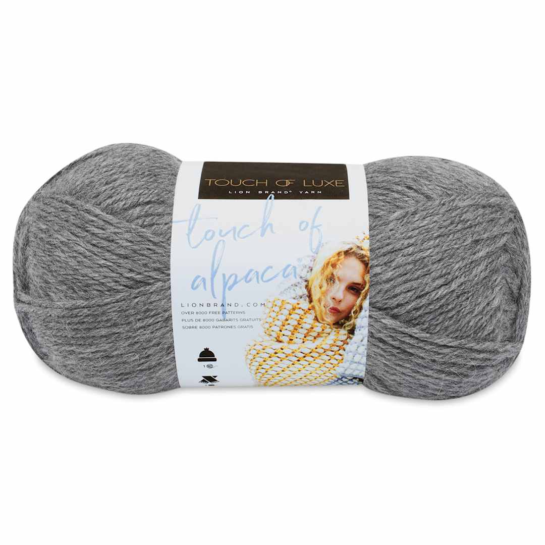 Open in modal - Lion Brand Touch of Alpaca Yarn - Oxford Grey