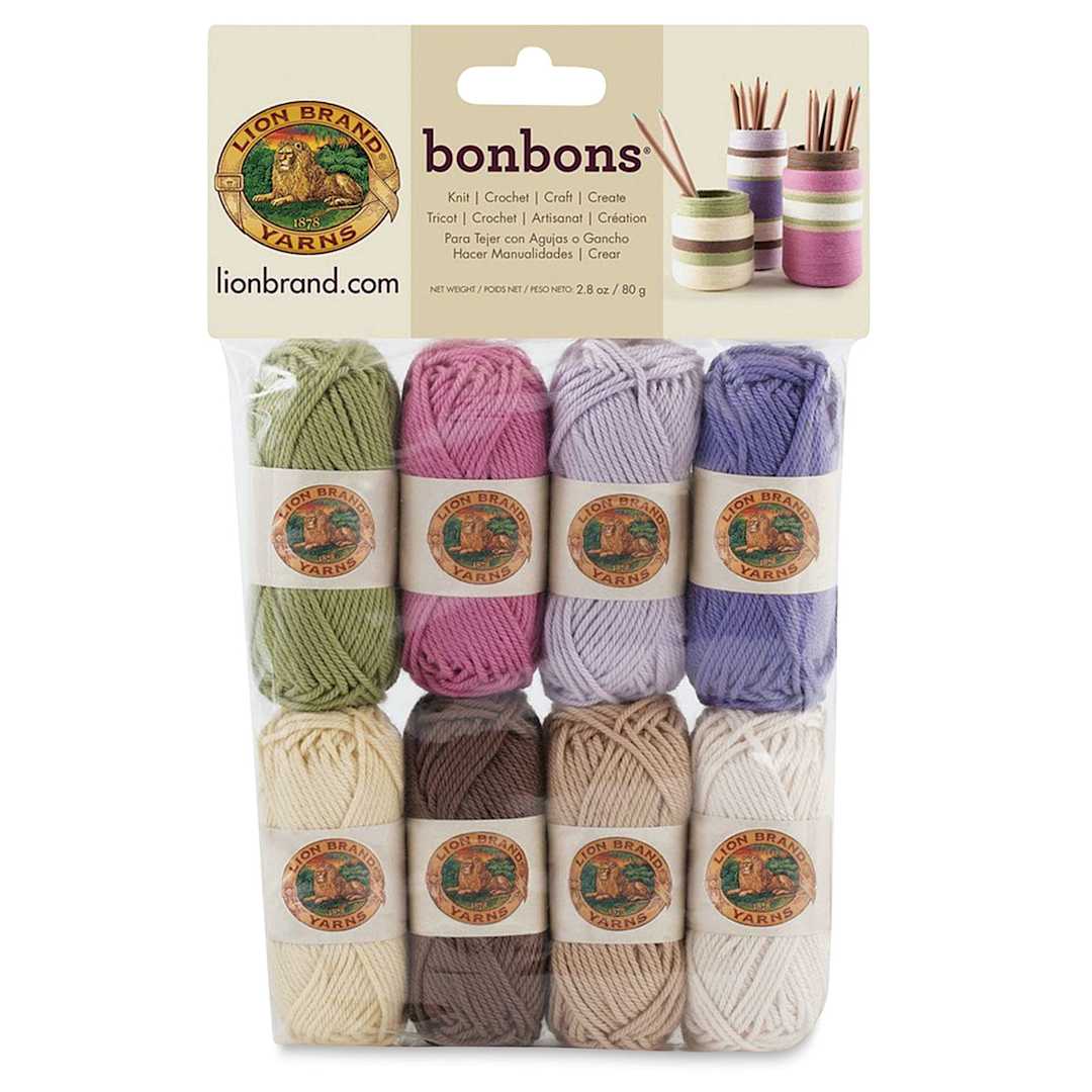 Open in modal - Lion Brand Bonbon Yarns - Nature, Package of 8