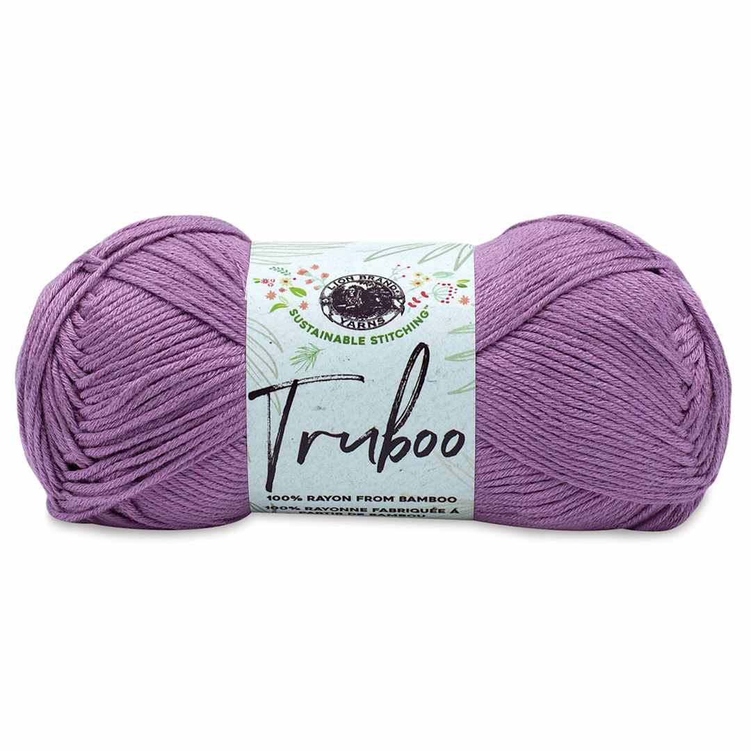 Open in modal - Lion Brand Truboo Yarn - Mauve, 241 yards
