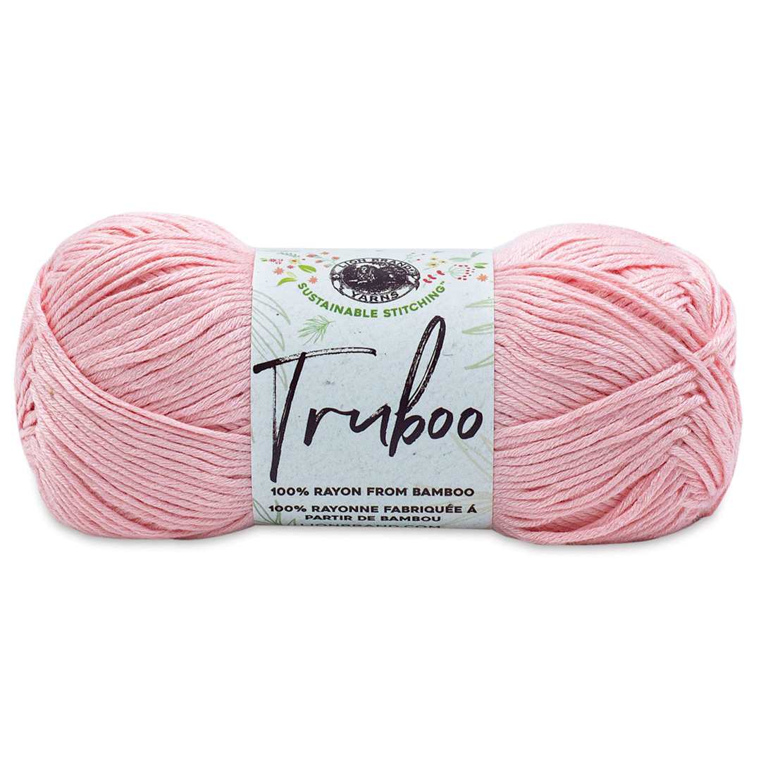 Open in modal - Lion Brand Truboo Yarn - Light Pink, 241 yards