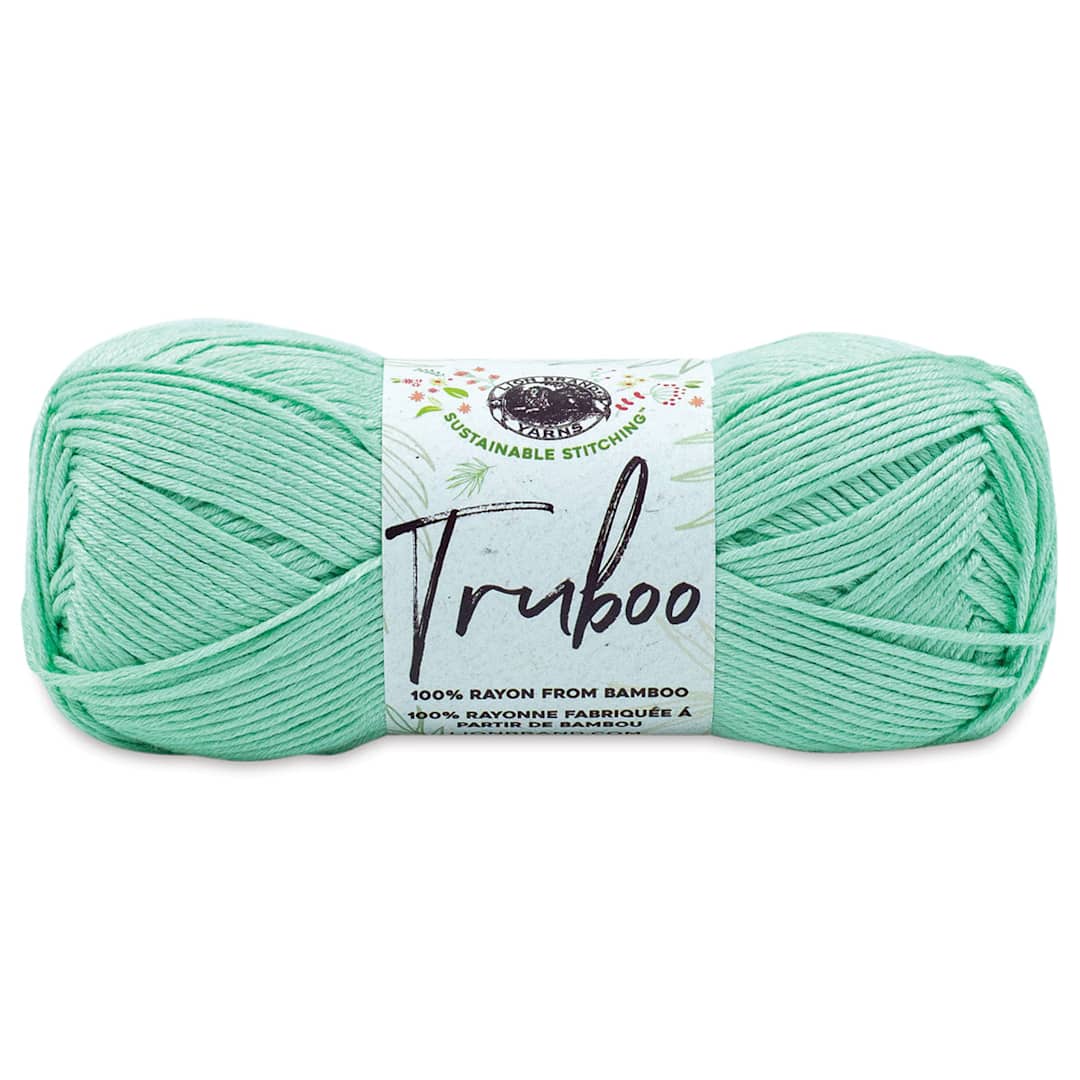 Open in modal - Lion Brand Truboo Yarn - Mint, 241 yards