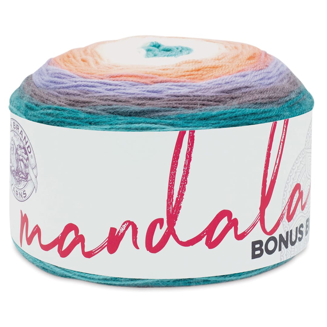 Open in modal - Lion Brand Mandala Bonus Bundle Yarn - Pegasus, 1,181 yards