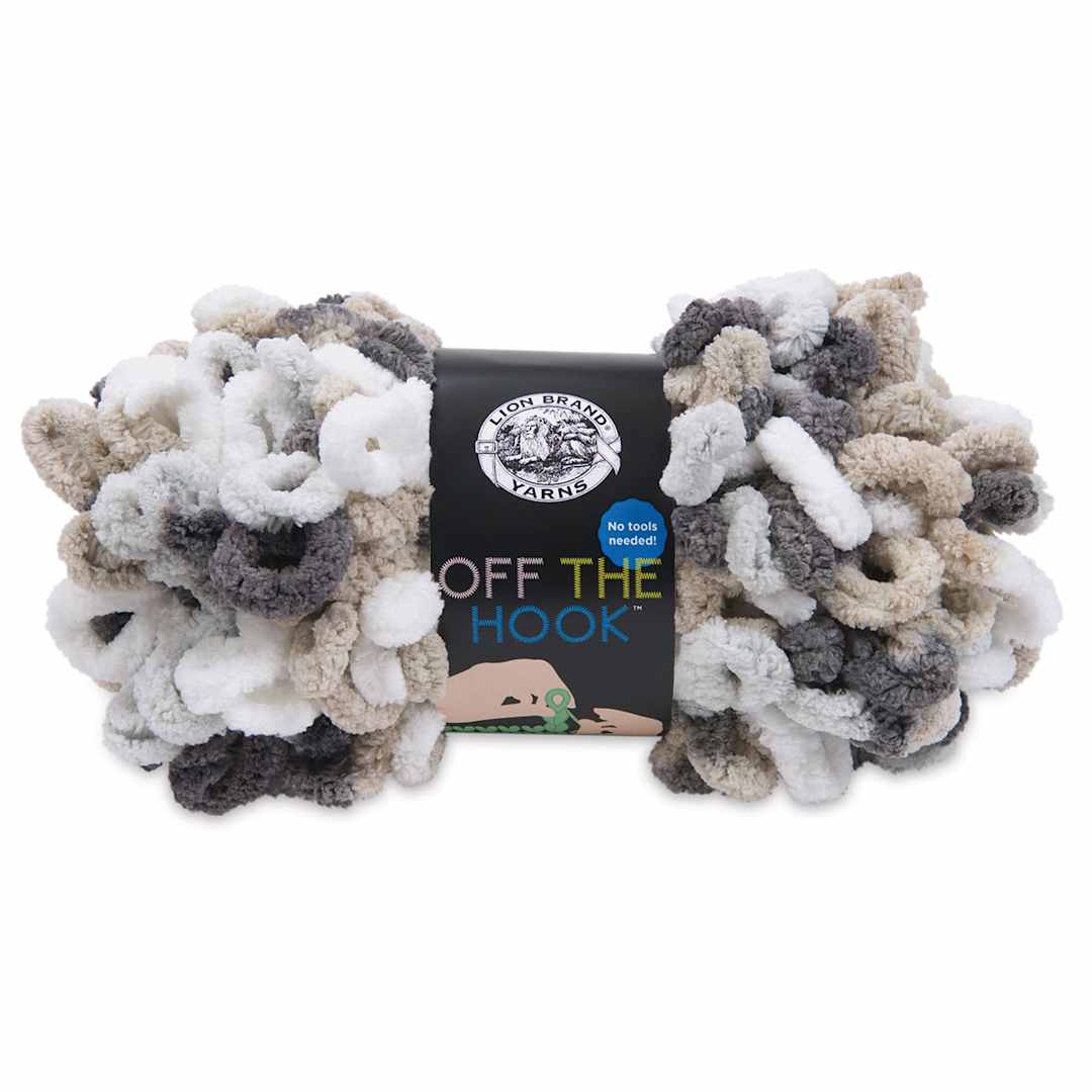 Open in modal - Lion Brand Off The Hook Yarn - Snowy Cosmo