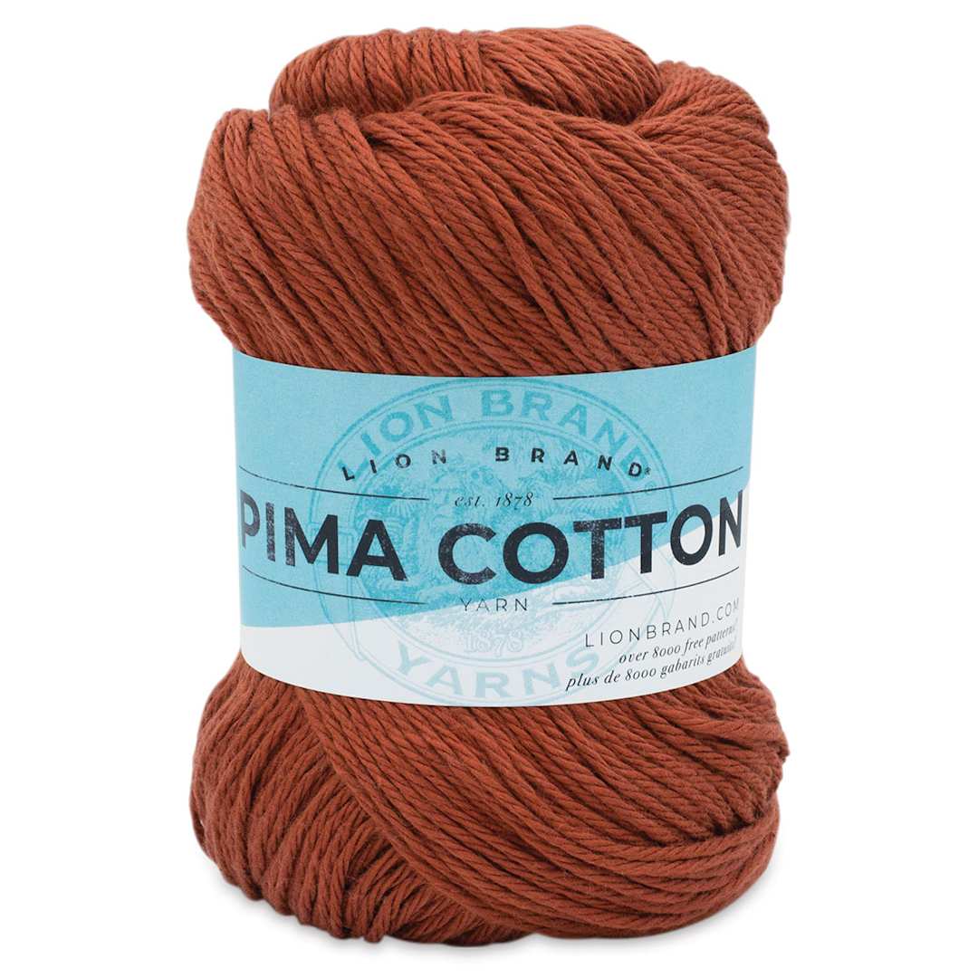 Open in modal - Lion Brand Pima Cotton Yarn - Spice, 186 yards