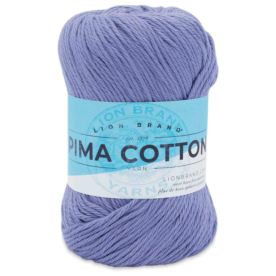 Open in modal - Lion Brand Pima Cotton Yarn - Rain Cloud, 186 yards