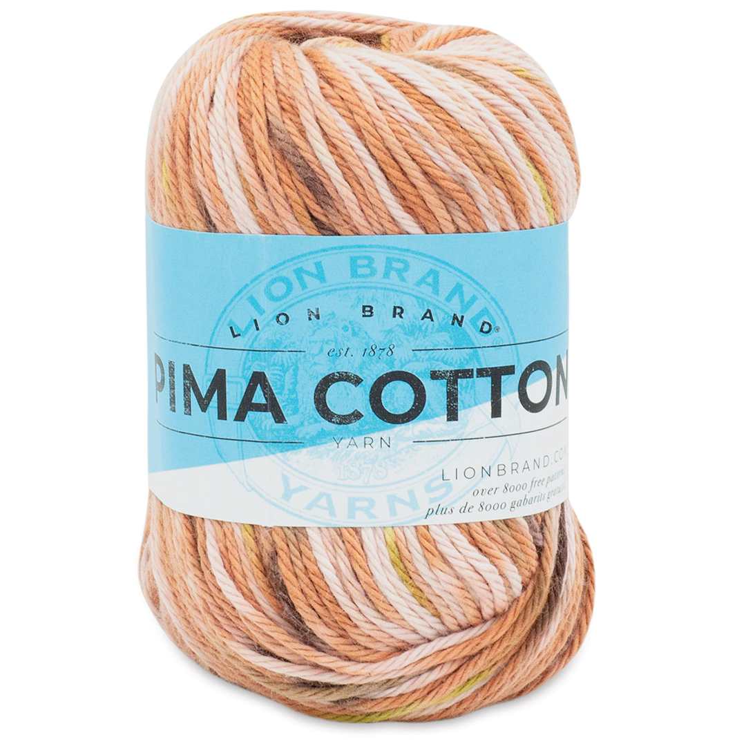 Open in modal - Lion Brand Pima Cotton Yarn - Auburn, 157 yards