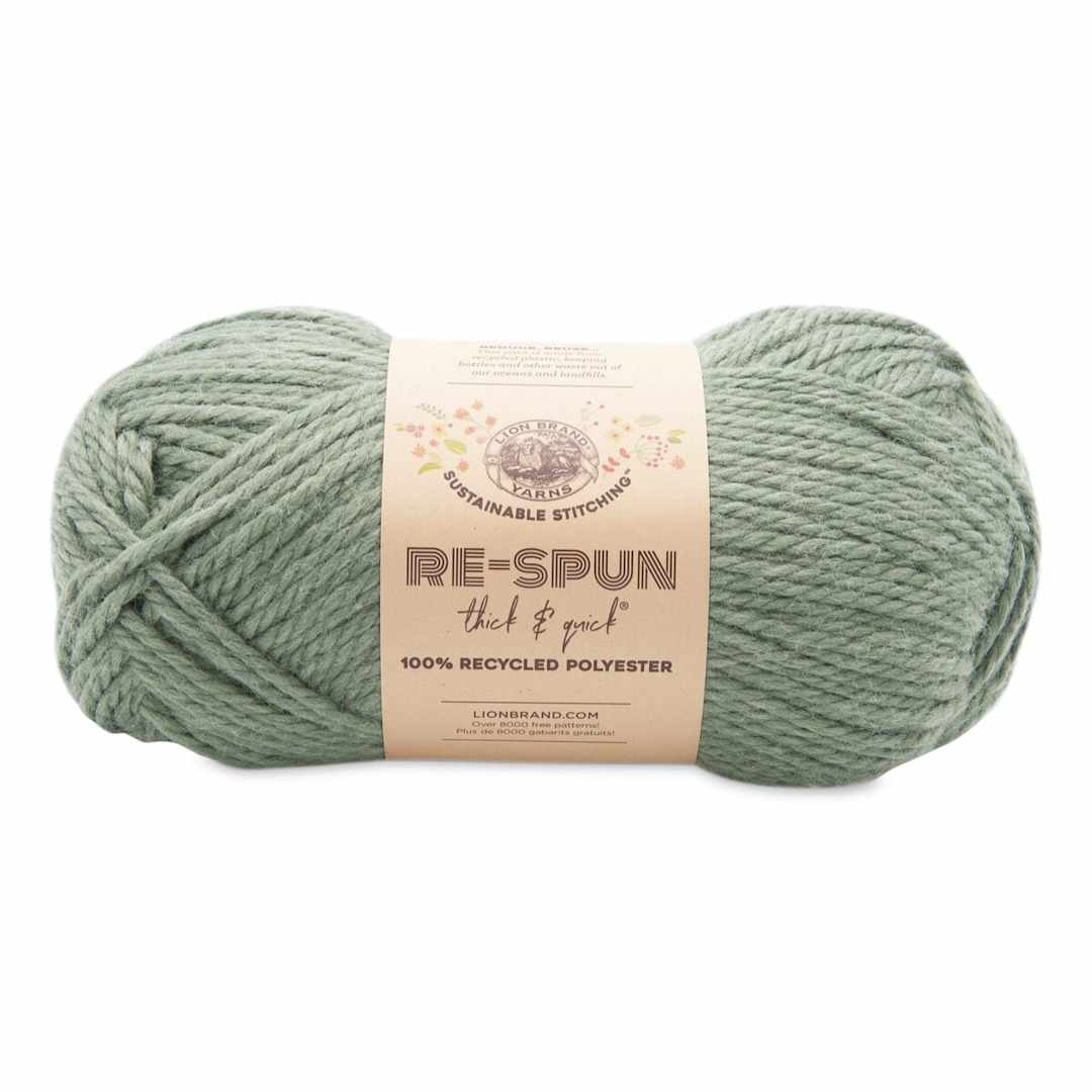 Open in modal - Lion Brand Re-Spun Thick & Quick Yarn - Spruce, 223 yds