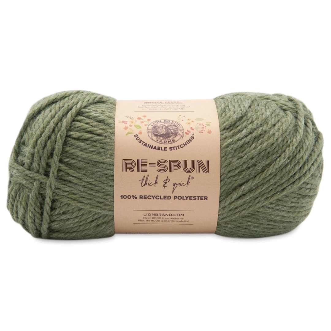 Open in modal - Lion Brand Re-Spun Thick & Quick Yarn - Evergreen, 223 yds