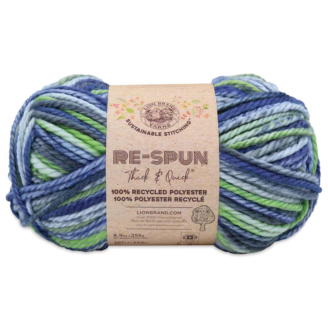 Open in modal - Lion Brand Re-Spun Thick & Quick Yarn - Riverside