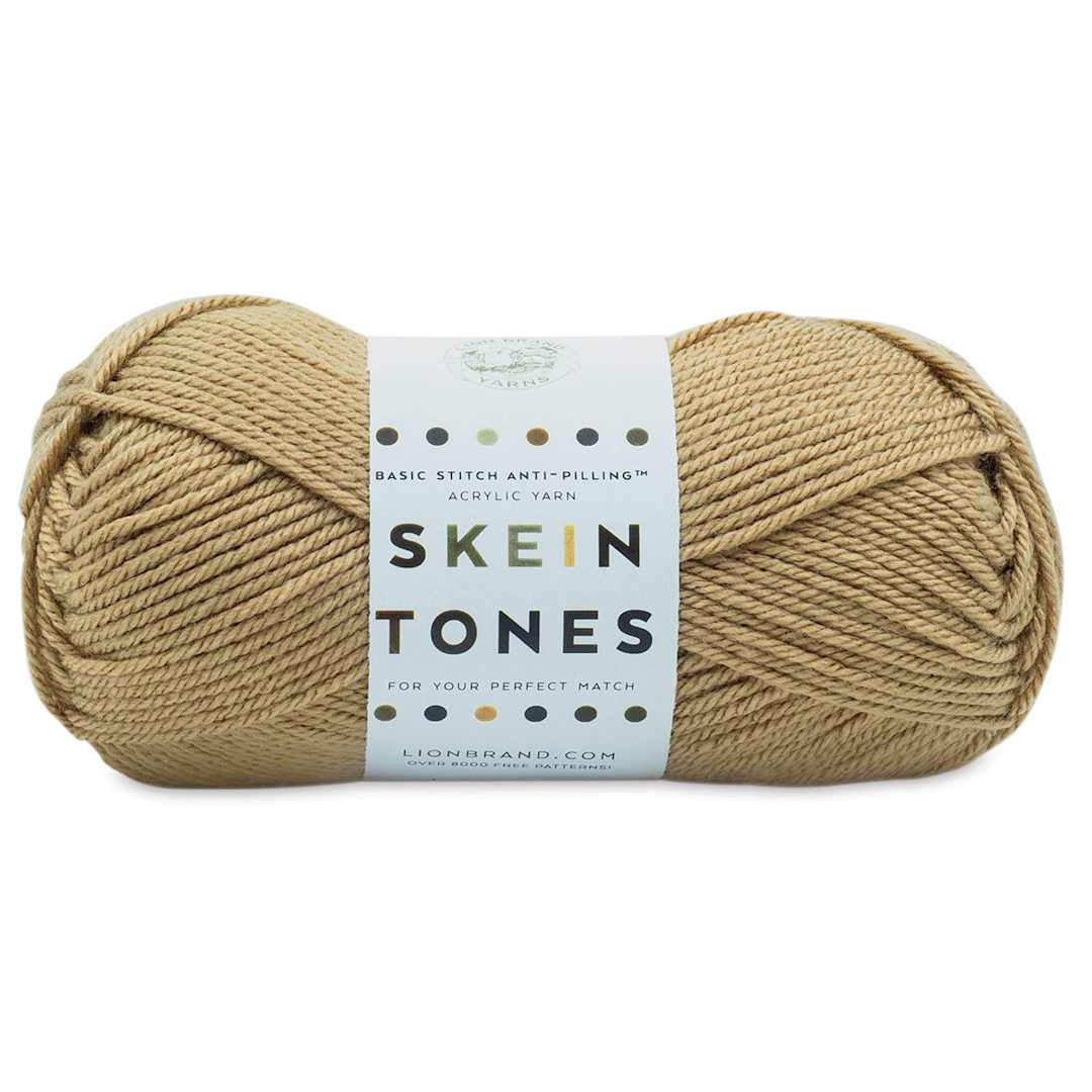 Open in modal - Lion Brand Basic Stitch Anti-Pilling Skein Tones Yarn - Hazelnut, 186 yards