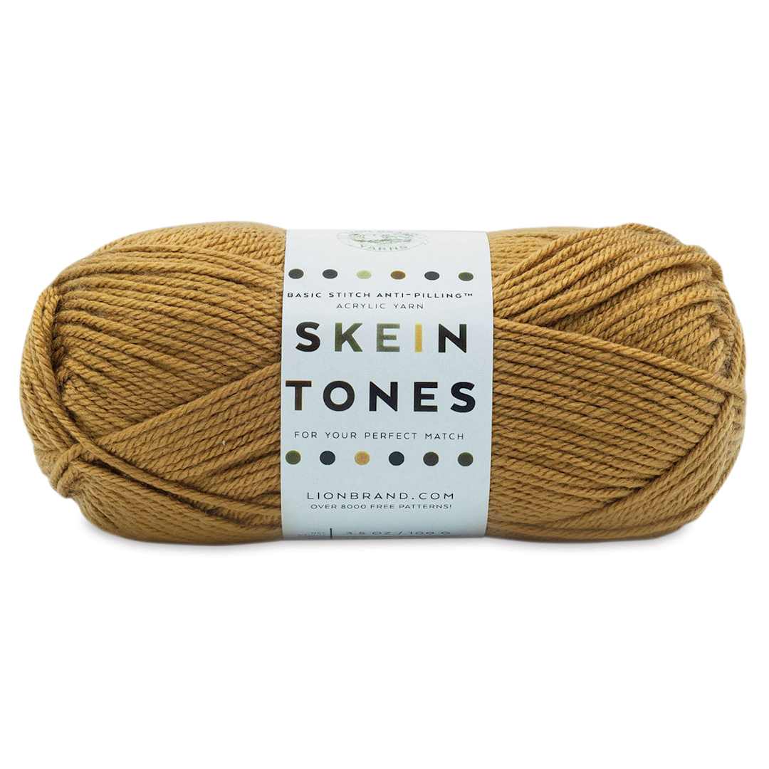 Open in modal - Lion Brand Basic Stitch Anti-Pilling Skein Tones Yarn - Cedarwood, 186 yards