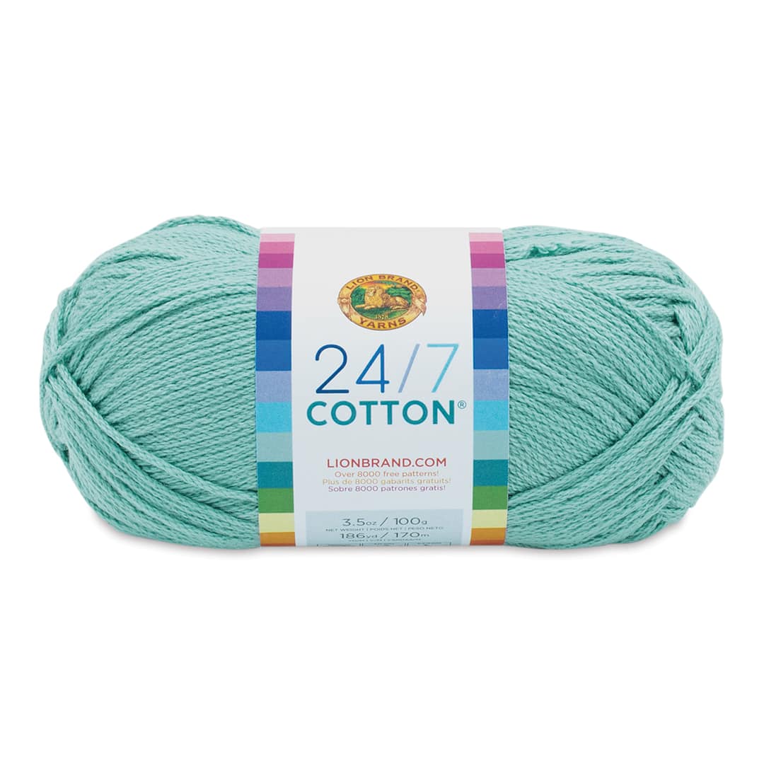 Open in modal - Lion Brand 24/7 Cotton Yarn - Succulent, 186 yards
