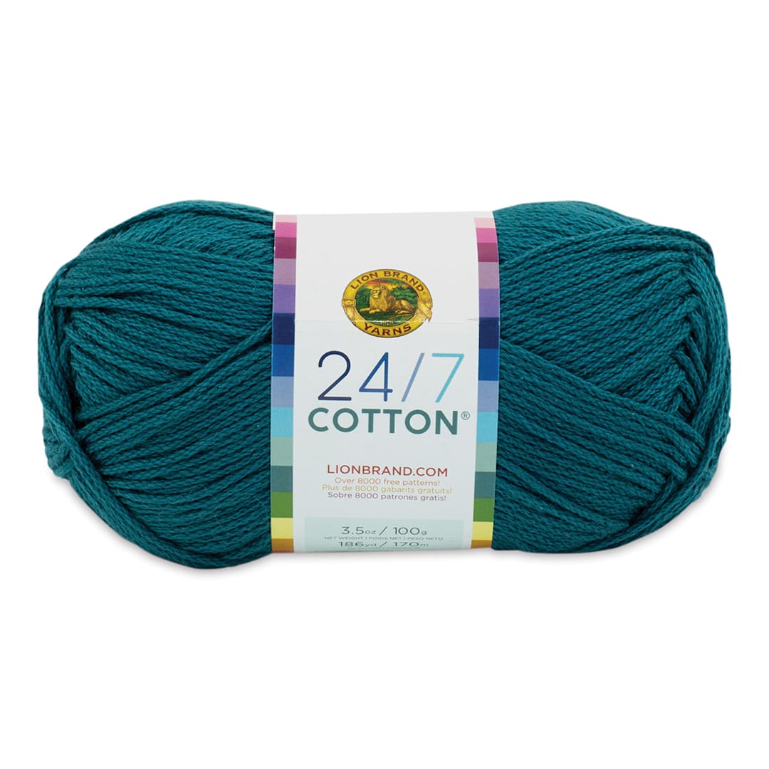 Open in modal - Lion Brand 24/7 Cotton Yarn - Dragonfly, 186 yards