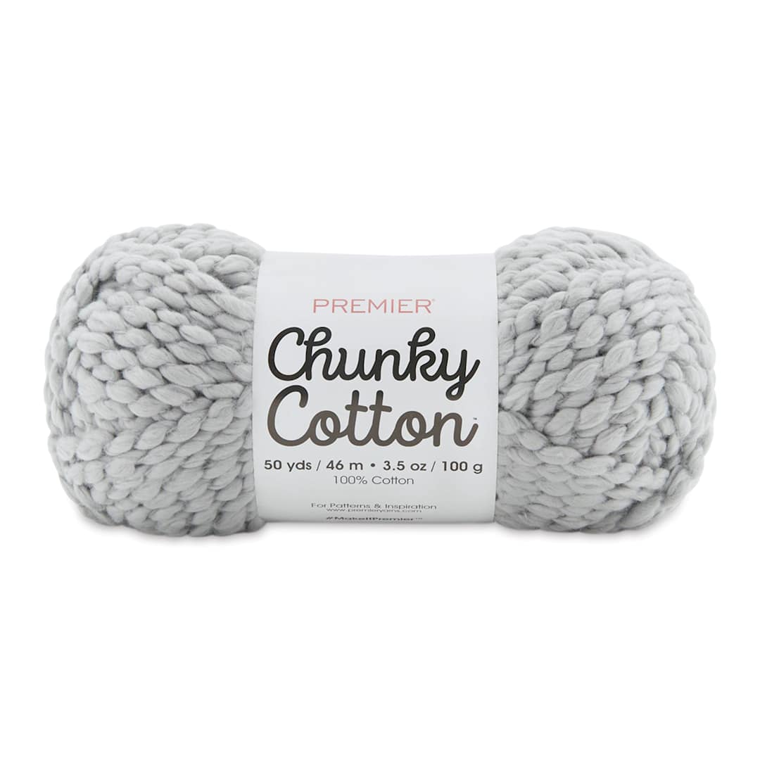 Open in modal - Premier Yarn Chunky Cotton Yarn - Storm, 50 yards