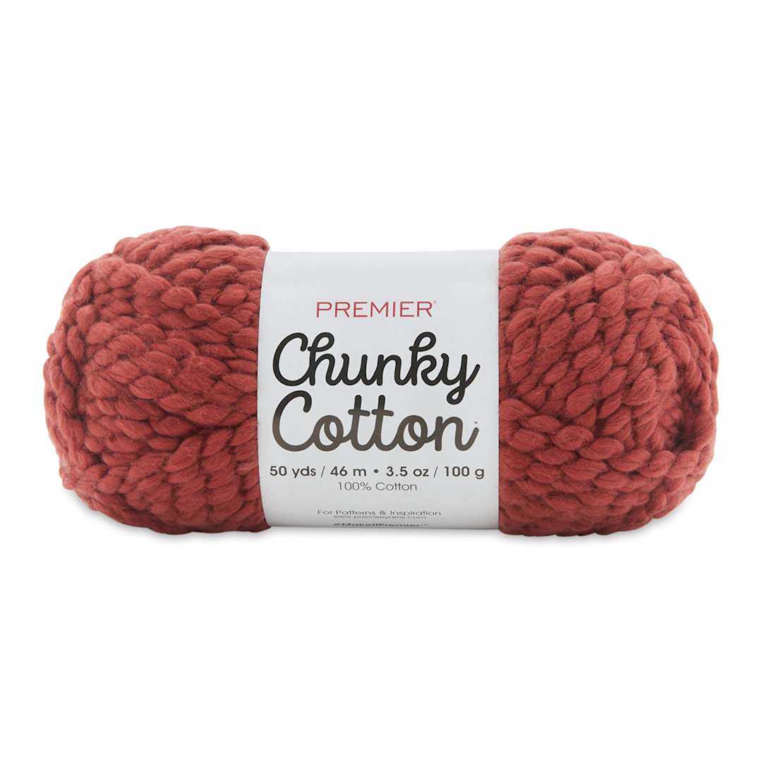 Open in modal - Premier Yarn Chunky Cotton Yarn - Terracotta, 50 yards