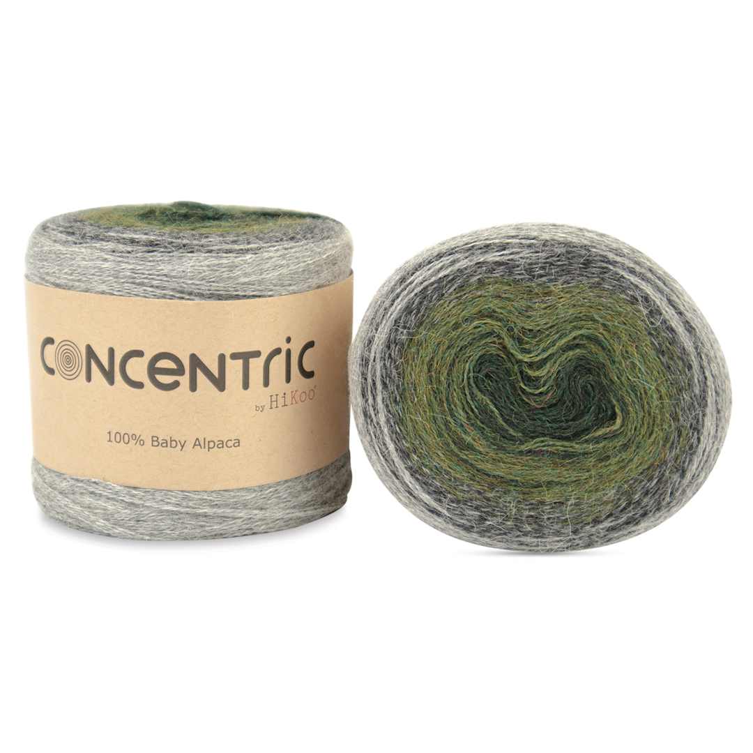 Open in modal - HiKoo Concentric Yarn - Woodland Dream, 437 yards