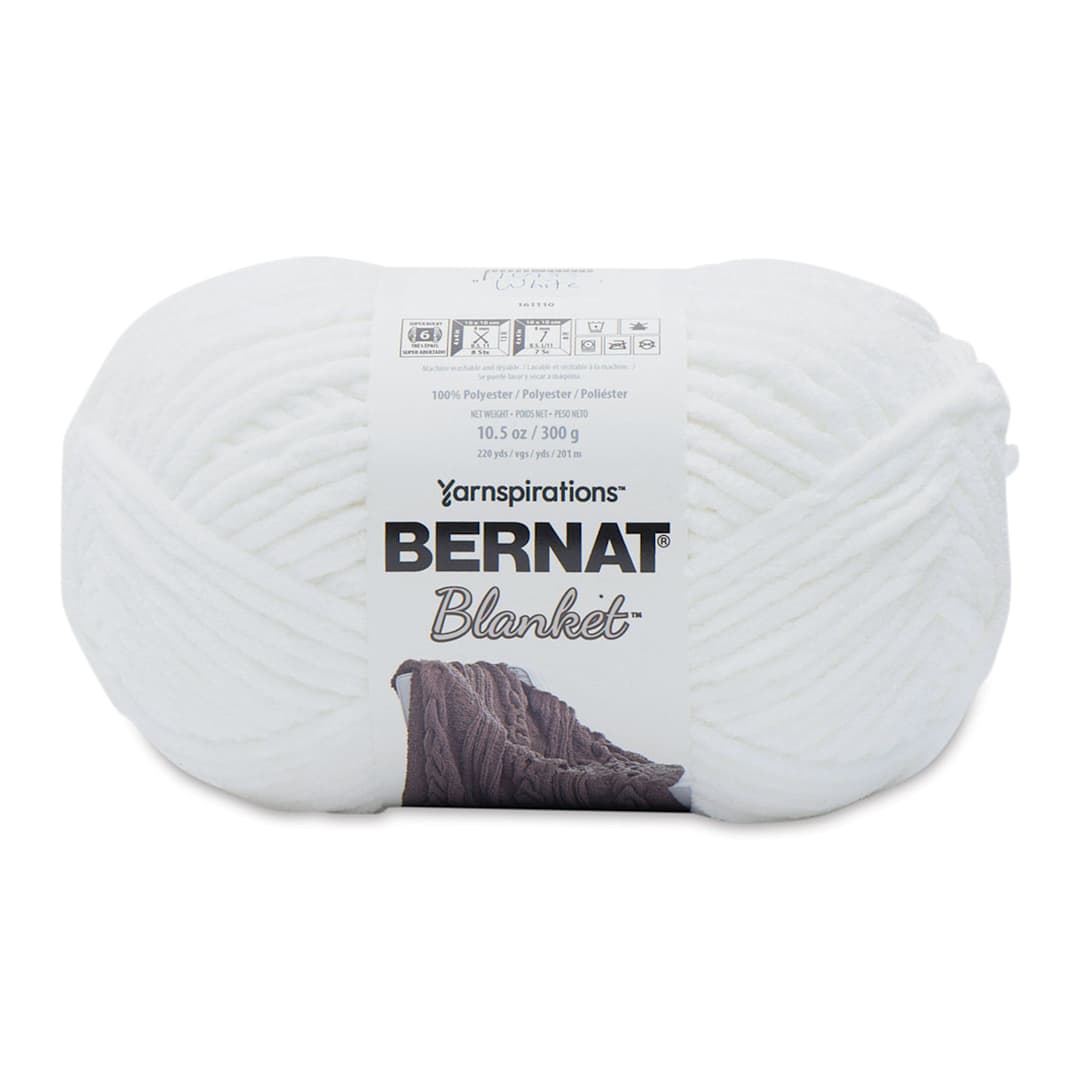 Open in modal - Bernat Blanket Yarn - White, 220 yards