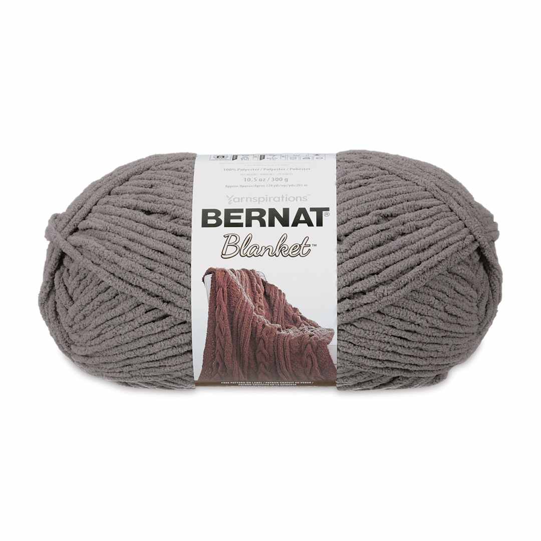 Open in modal - Bernat Blanket Yarn - Dark Grey, 220 yards