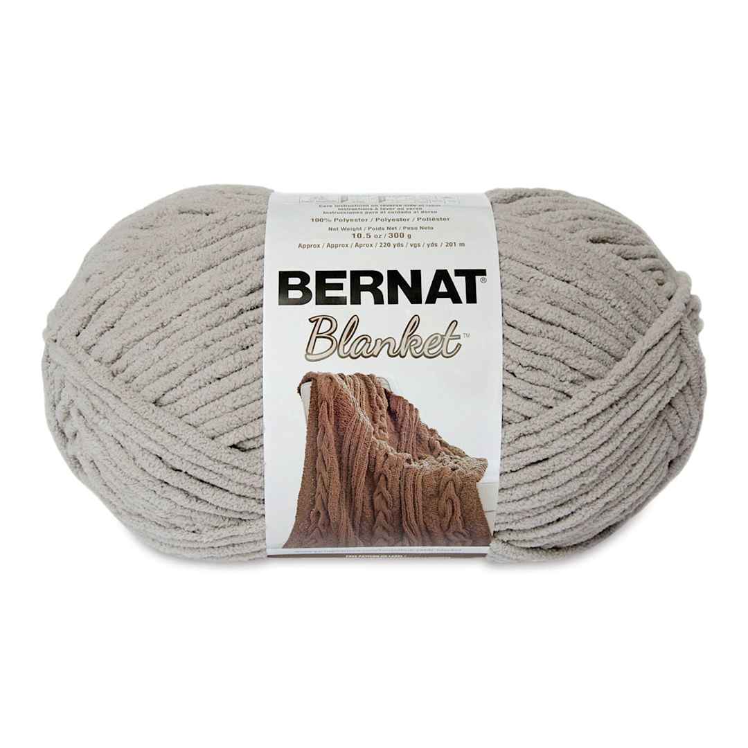 Open in modal - Bernat Blanket Yarn - Pale Grey, 220 yards