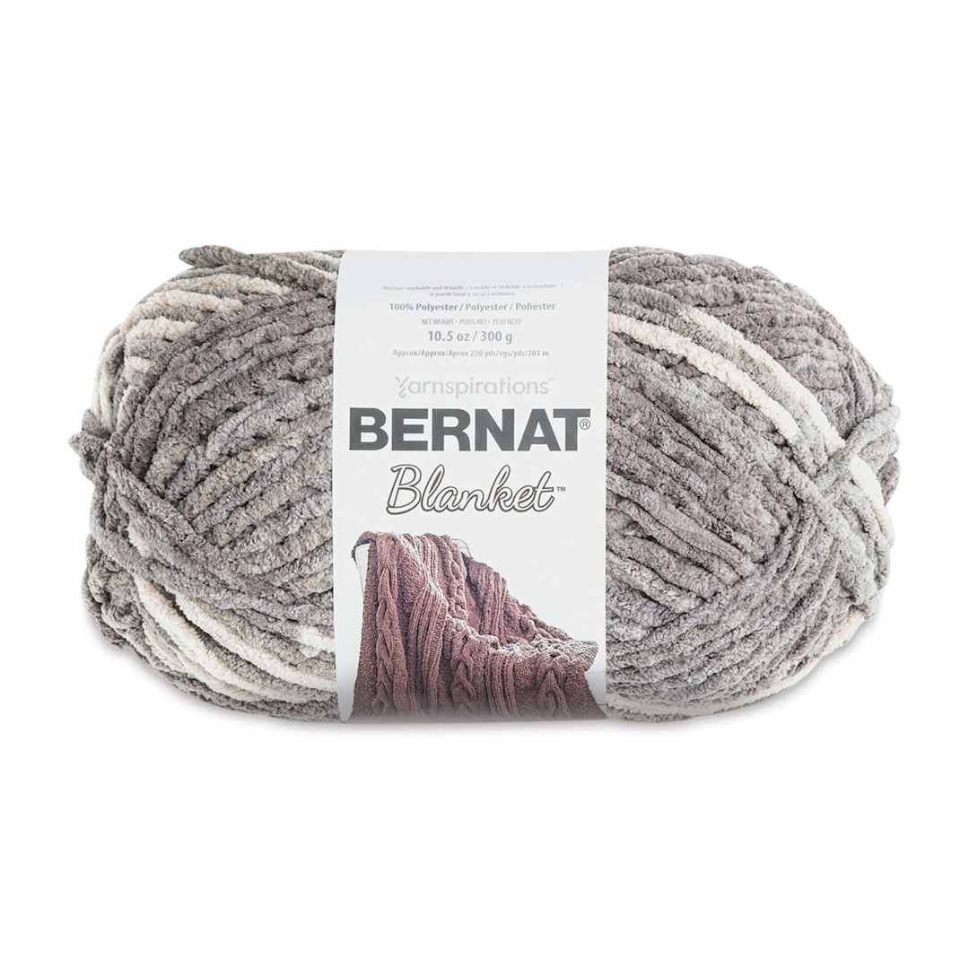 Open in modal - Bernat Blanket Yarn - Silver Steel, 220 yards