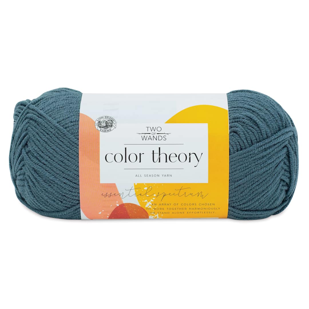 Open in modal - Lion Brand Color Theory Yarn - Stonewash (yarn skein with label)