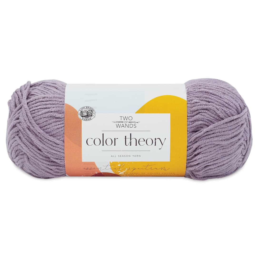 Open in modal - Lion Brand Color Theory Yarn - Provence (yarn skein with label)