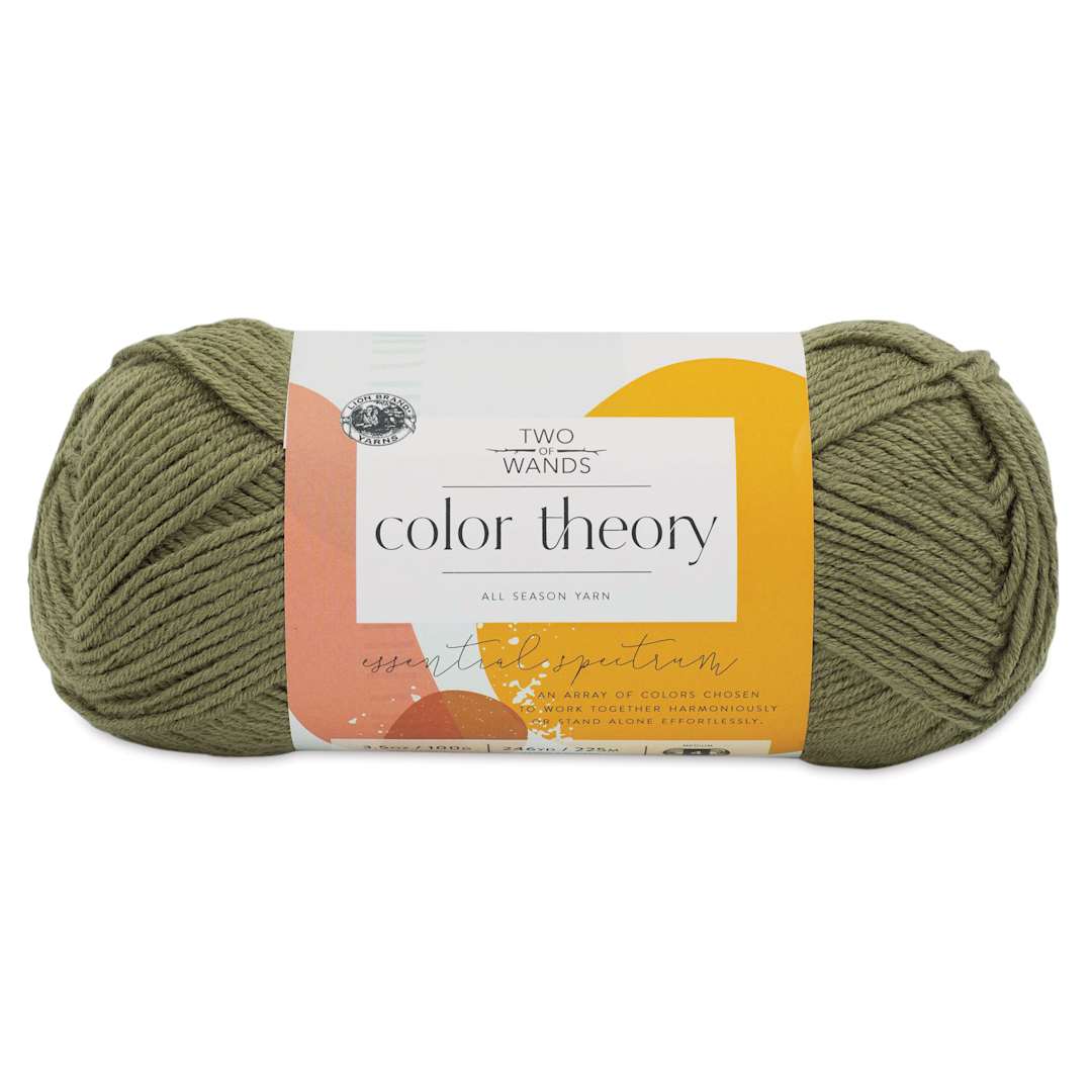 Open in modal - Lion Brand Color Theory Yarn - Caper (yarn skein with label)