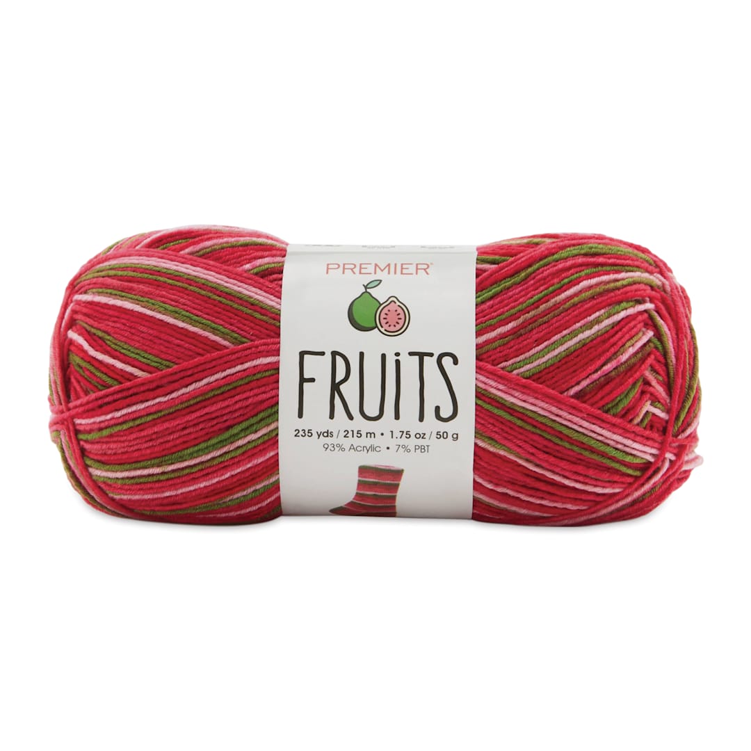 Open in modal - Premier Yarn Fruits Yarn - Guava (yarn skein with label)