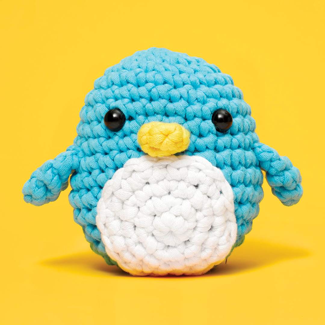 Open in modal - The Woobles Beginner Crochet Amigurumi Kit - Penguin, front