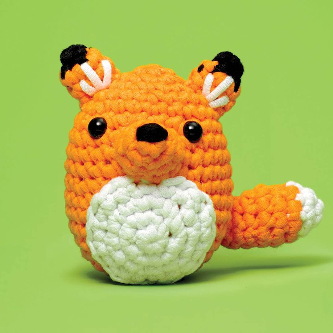 Open in modal - The Woobles Beginner Crochet Amigurumi Kit - Fox, front