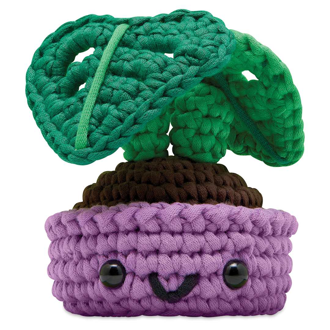 Open in modal - The Woobles Beginner Crochet Amigurumi Kit - Ophelia the Monstera