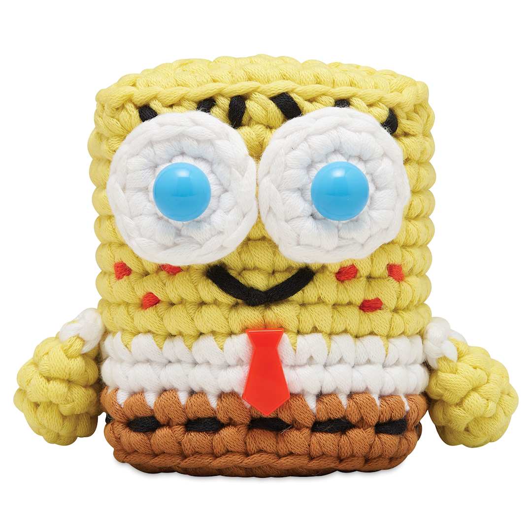 Open in modal - The Woobles Beginner Crochet Amigurumi Kit - SpongeBob Squarepants