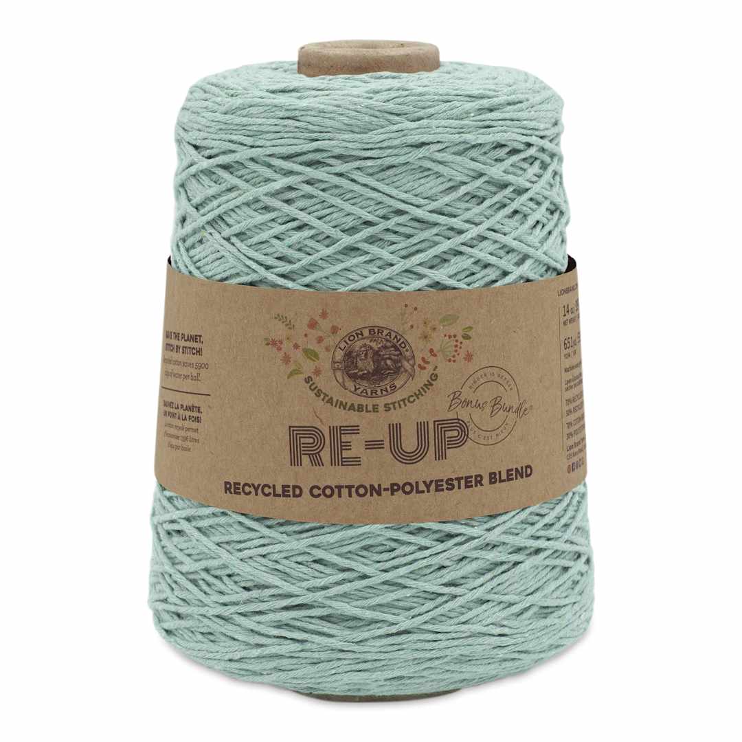 Open in modal - Lion Brand Re-Up Bonus Bundle Yarn - Surf Spray, 651 yds