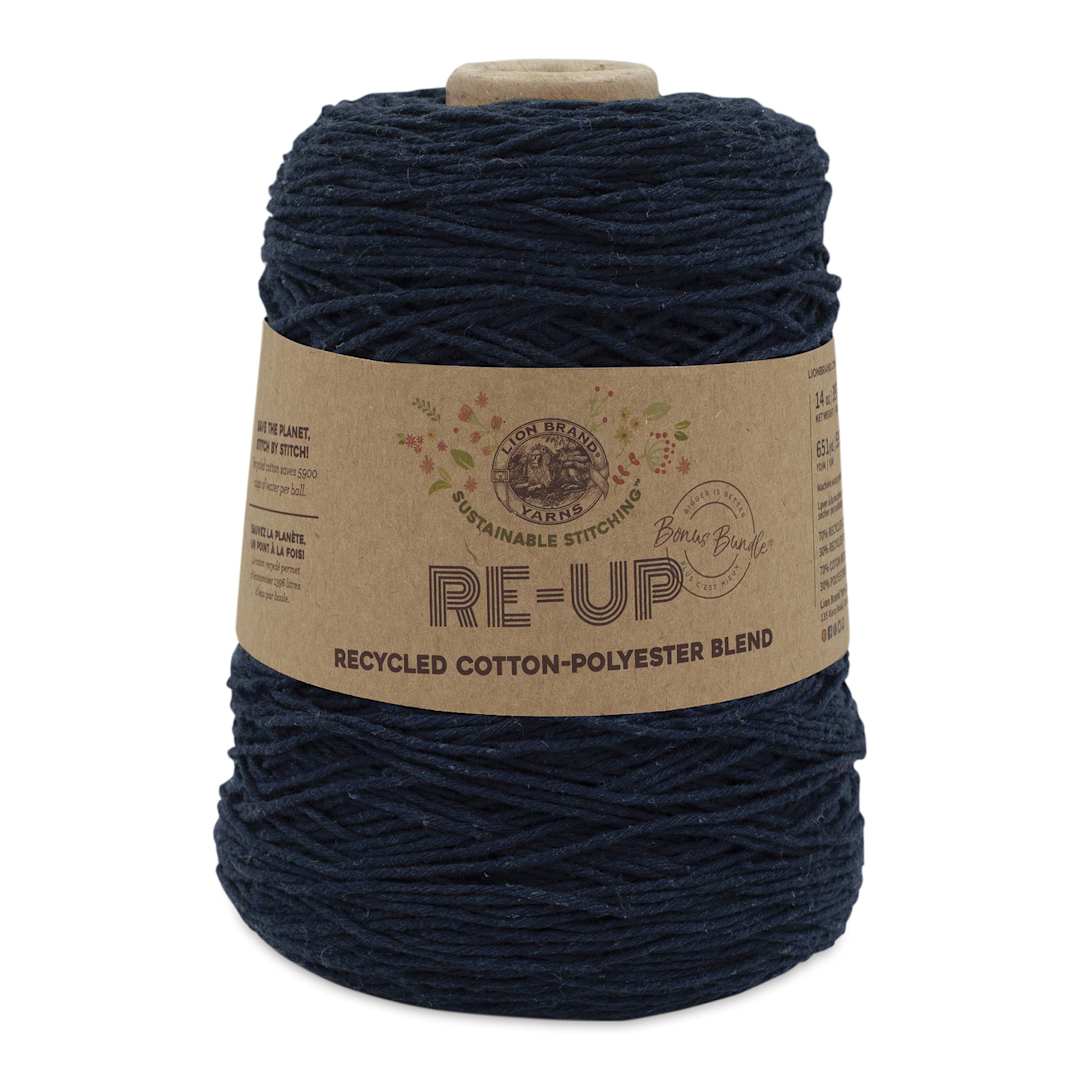 Open in modal - Lion Brand Re-Up Bonus Bundle Yarn - Midnight, 651 yds