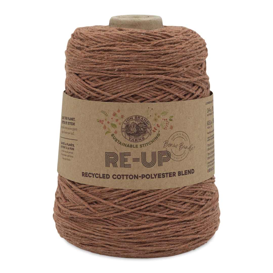 Open in modal - Lion Brand Re-Up Bonus Bundle Yarn - Rust, 651 yds