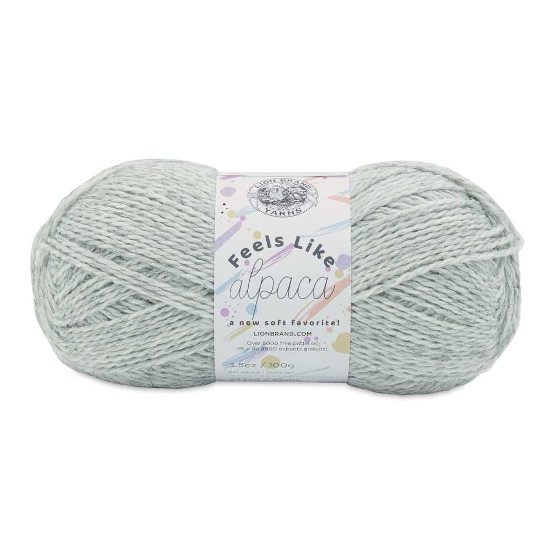 Open in modal - Lion Brand Feels Like Alpaca Yarn - Silver, 273 yds