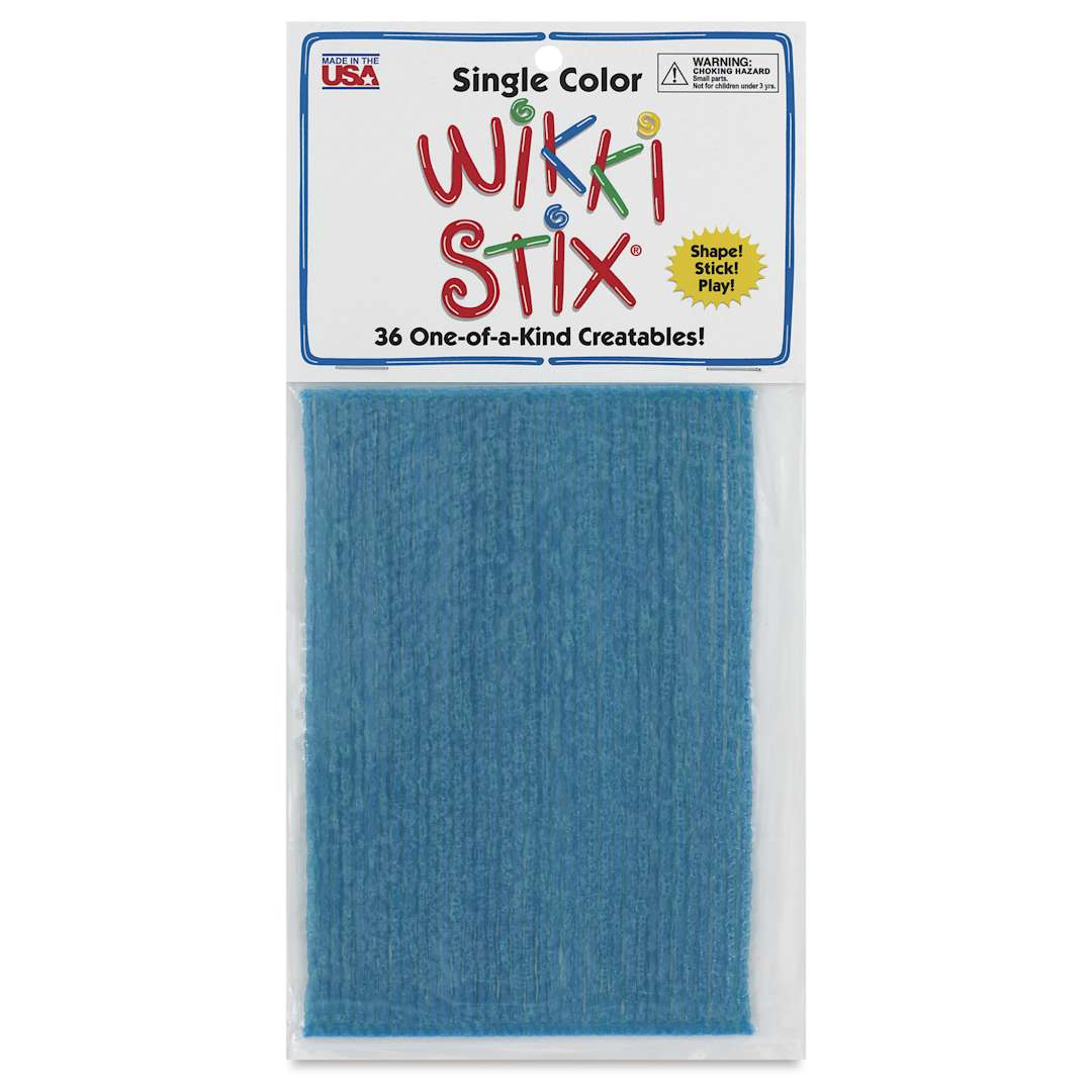 Open in modal - Wikki Stix - Pkg of 36, Light Blue, 6" - front of packaging