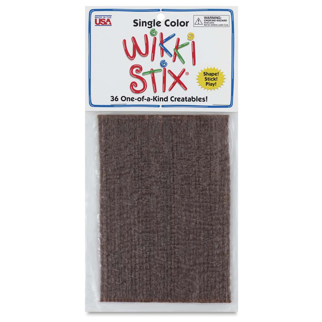 Open in modal - Wikki Stix - Pkg of 36, Brown, 6" - front of packaging