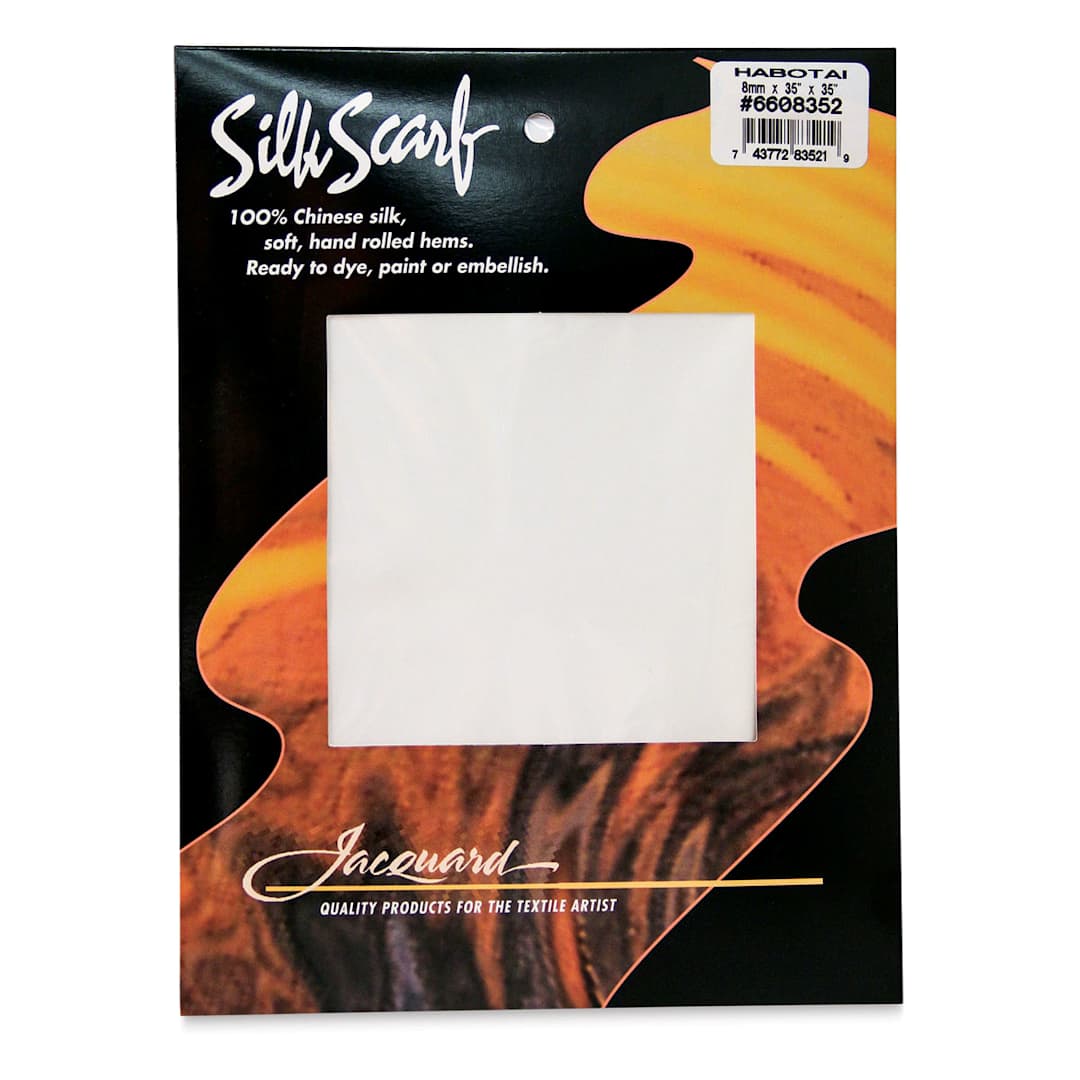 Open in modal - Jacquard Silk Scarf - 35" x 35", 8 mm