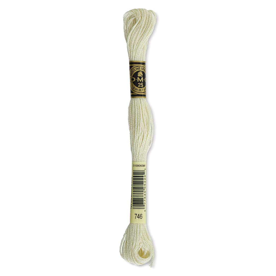 Open in modal - DMC Cotton Embroidery Floss - Off White, 8-3/4 yards (Front of label)