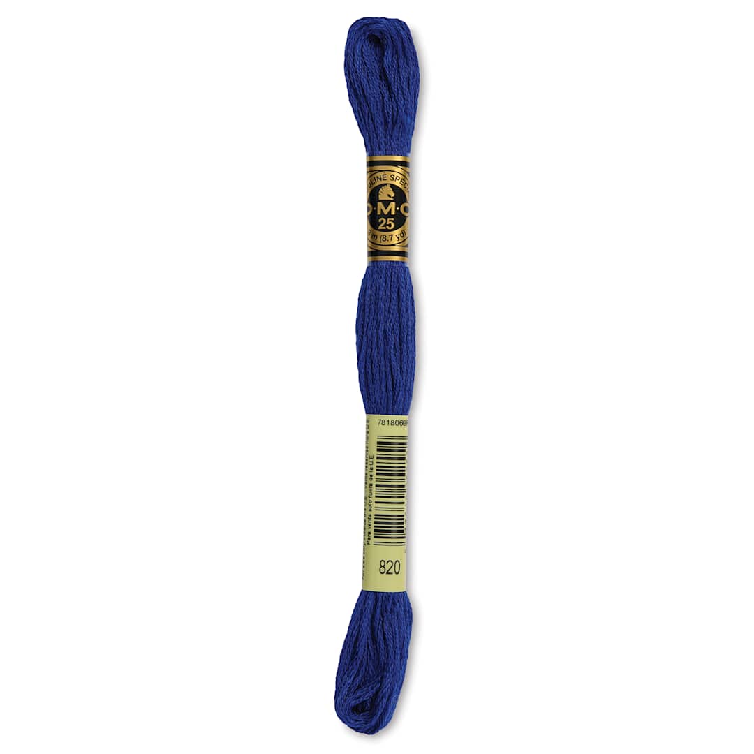 Open in modal - DMC Cotton Embroidery Floss - Very Dark Royal Blue, 8-3/4 yards