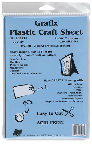 Open in modal - Grafix Craft Plastic - Front of 10 sheet Package