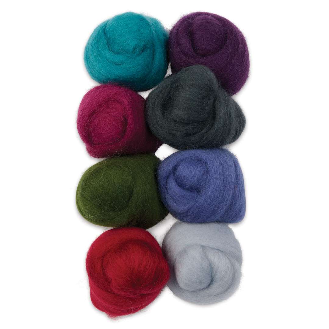 Open in modal - Wistyria Editions 100% Wool Roving - Vintage, Pkg of 8