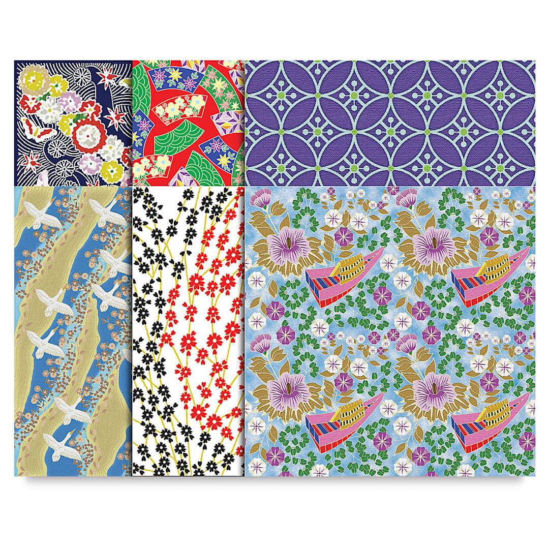 Open in modal - Really Big Origami Paper - Six designs of sheets shown