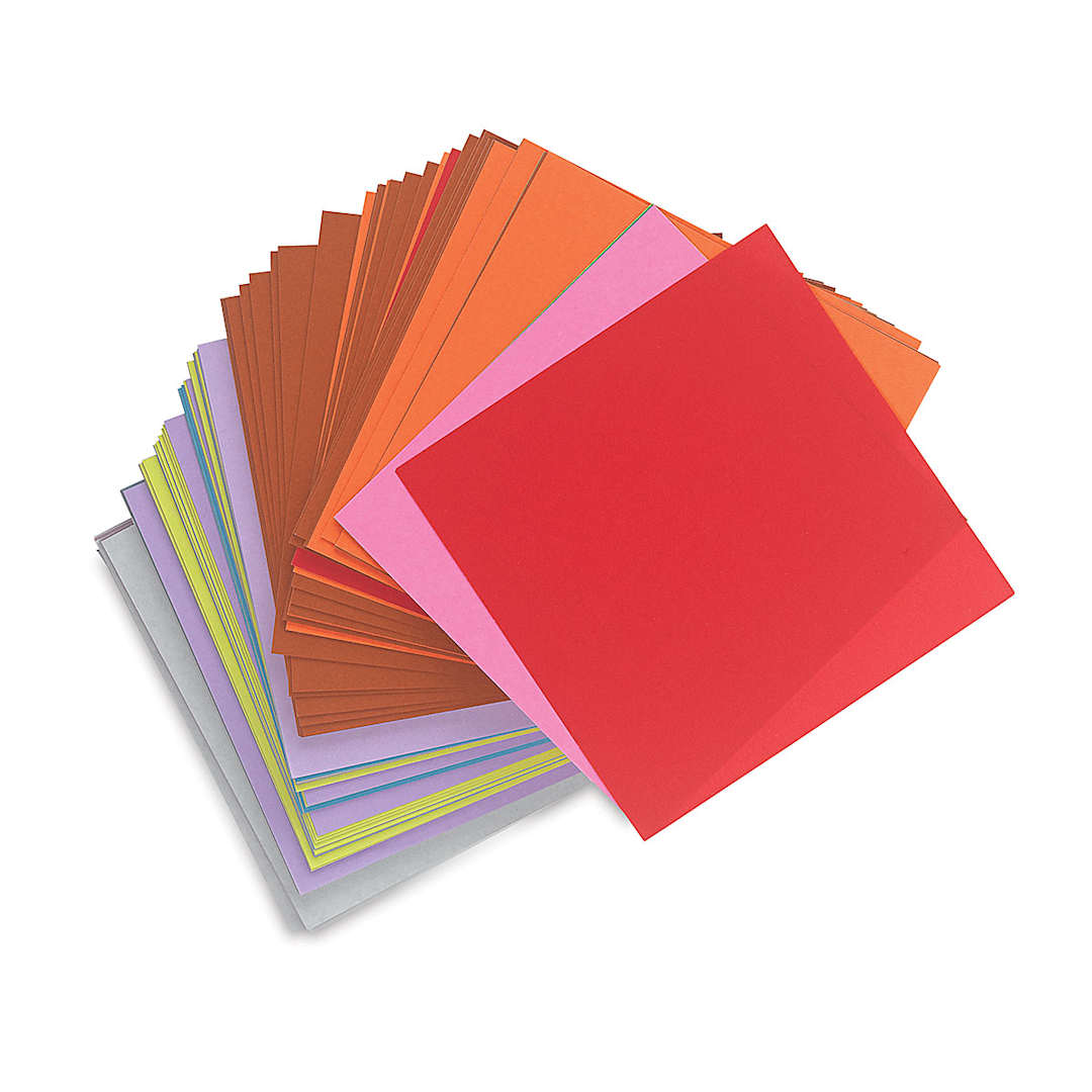 Open in modal - Yasutomo Student Origami Paper Class Packs - Stack of 4" x 4" Package of 500 shown