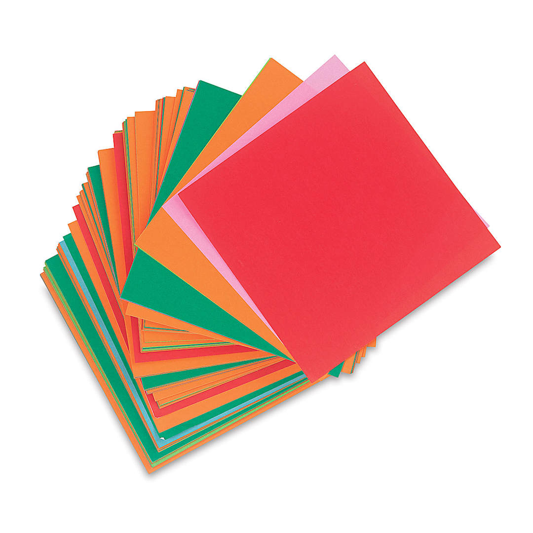 Open in modal - Yasutomo Student Origami Paper Class Packs - Stack of 6" x 6" Package of 500 shown