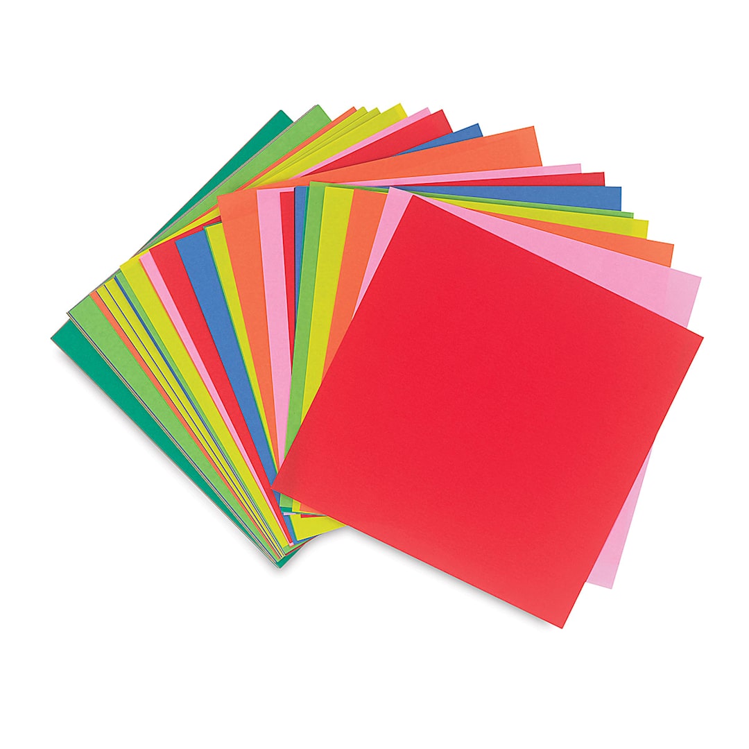 Open in modal - Yasutomo Student Origami Paper Class Packs - Stack of 7" x 7" Package of 500 shown
