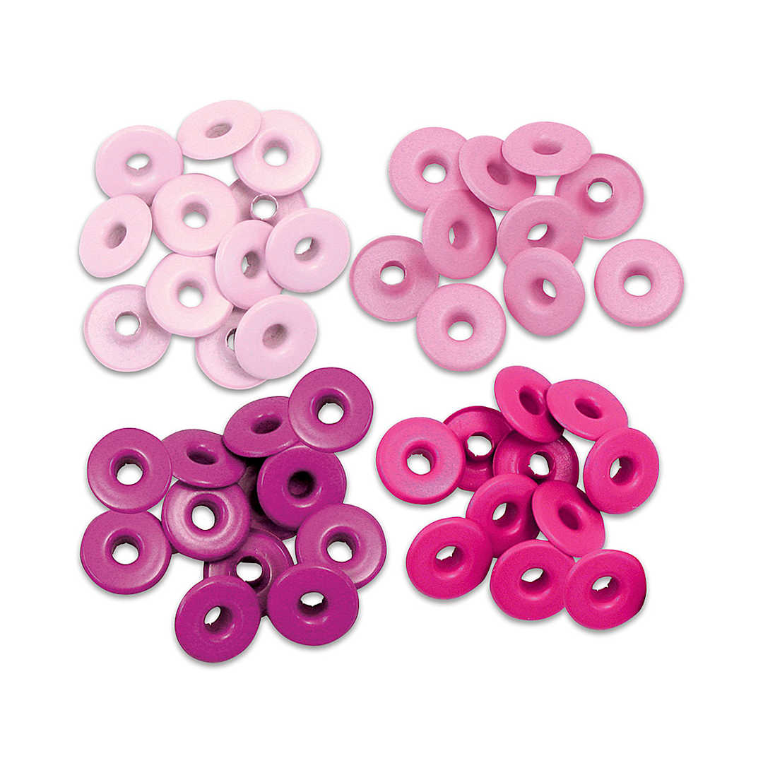 Open in modal - We R Memory Keepers Eyelets - Pink Assortment, Wide, Pkg of 60