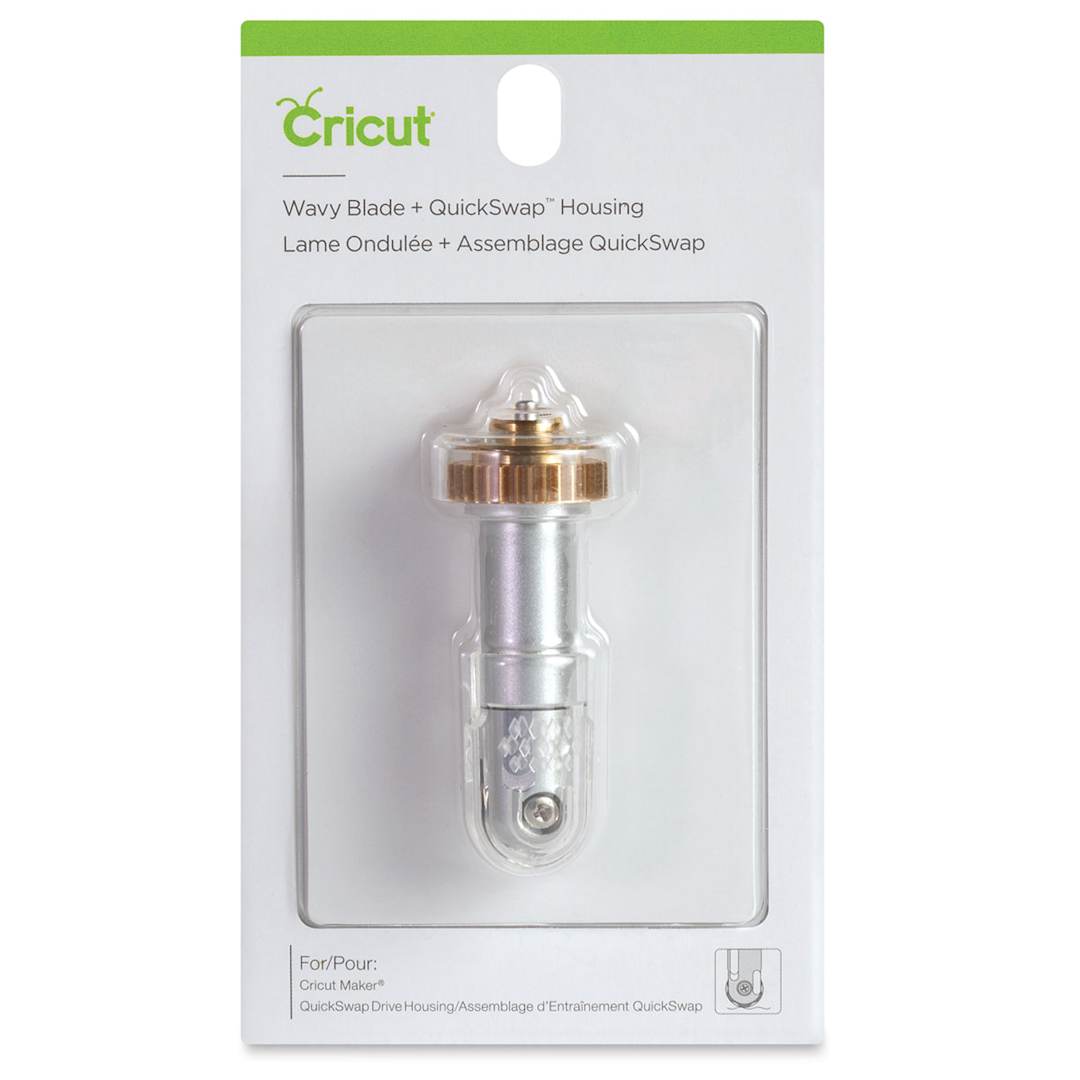 Open in modal - Cricut Blade - Front of Wavy Blade Tip with Housing 