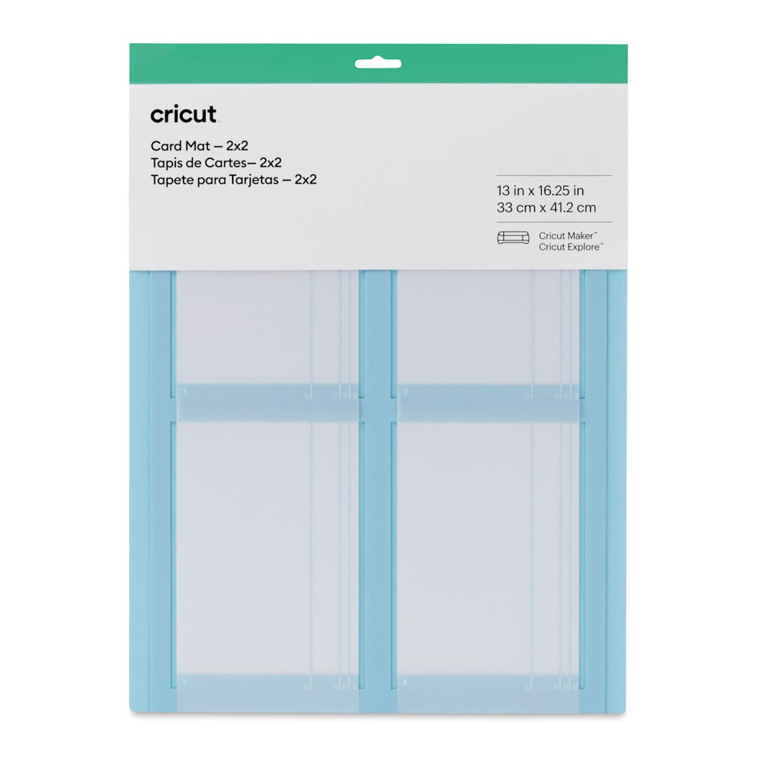 Open in modal - Cricut Card Mat, front view inside of the packaging. 